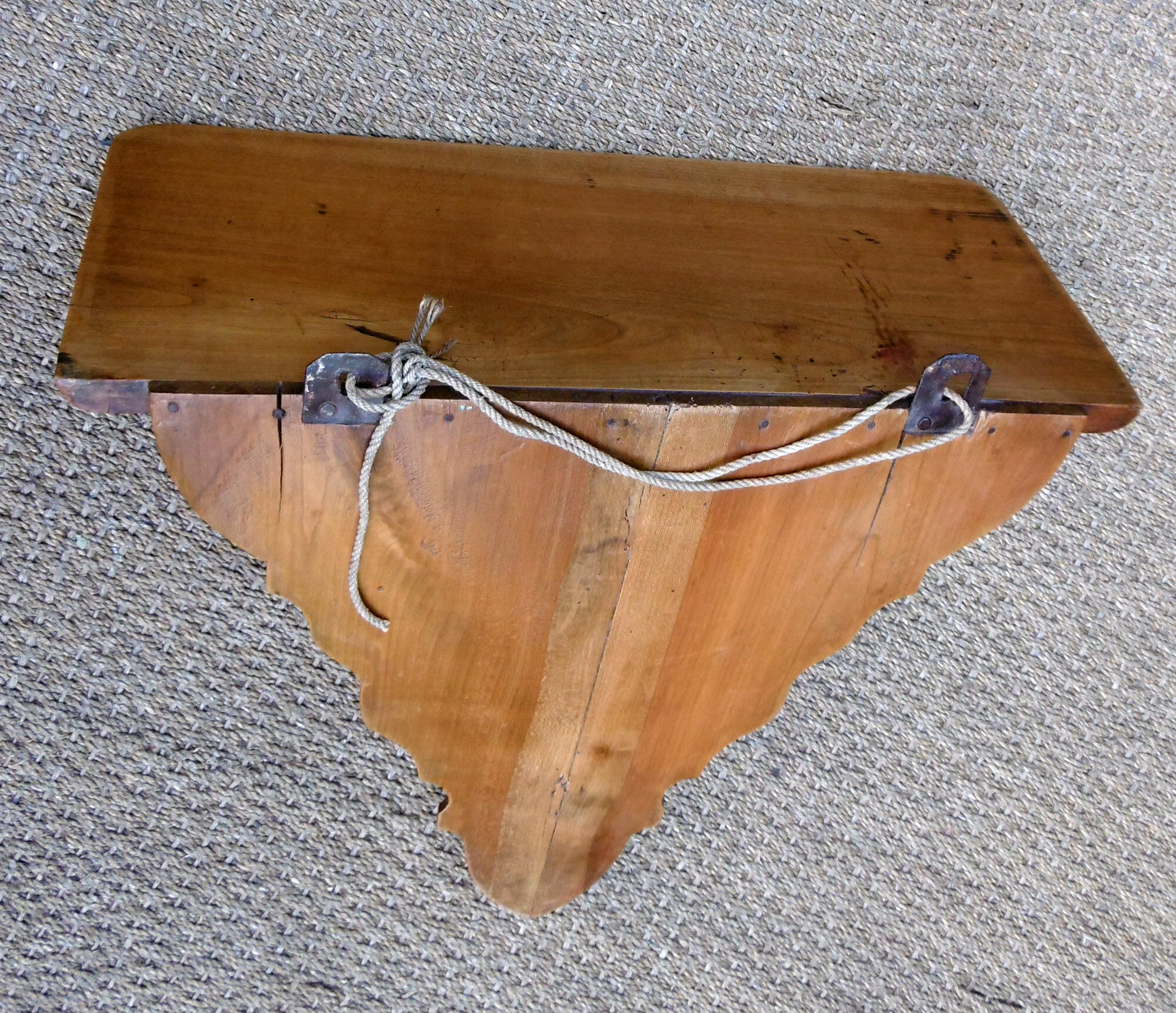 Old fruit wooden shelf