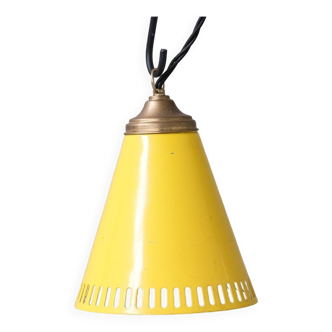 New Old Stock Mid-Century Metal Pendant Shade Lights (6 available)