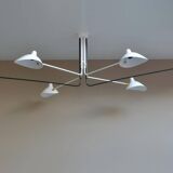 Ceiling light with six pivoting arms