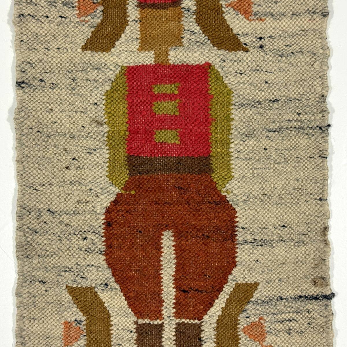 Woolen kelim wall hanging table runner Poland 1970’s