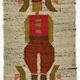 Woolen kelim wall hanging table runner Poland 1970’s