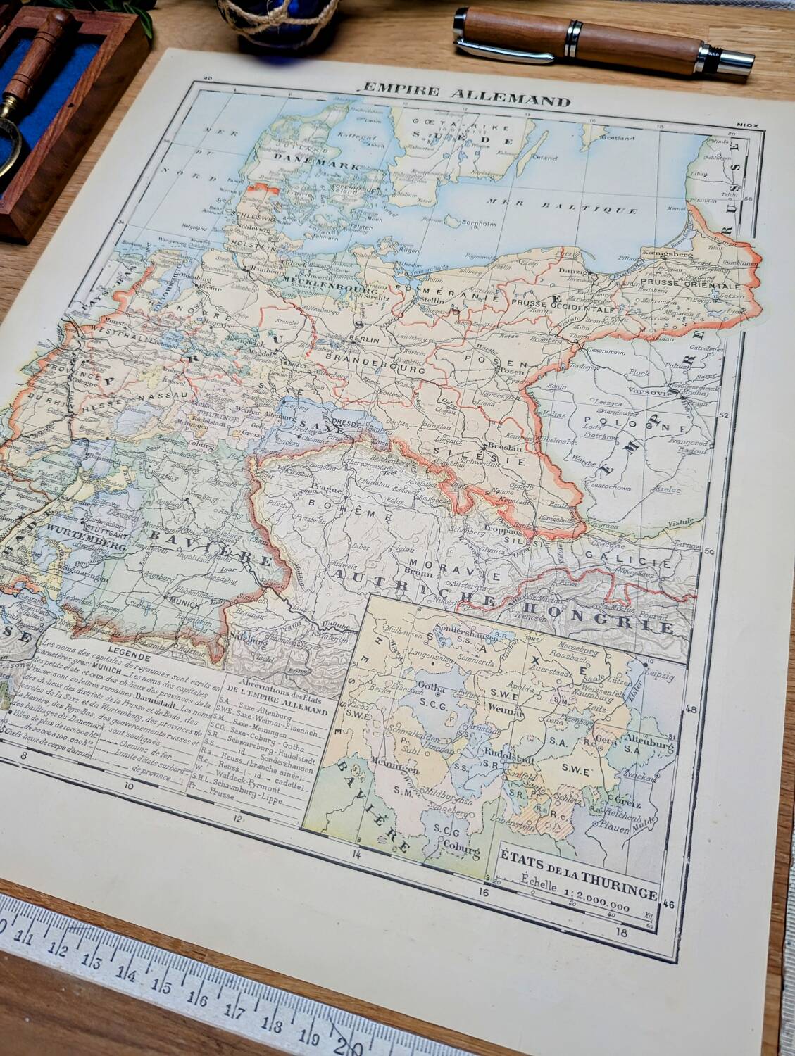 Printed in 1900, The German Empire.