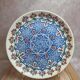 Large vintage wall plate in ceramic from Kütahya, signed – hand-painted oriental decoration.