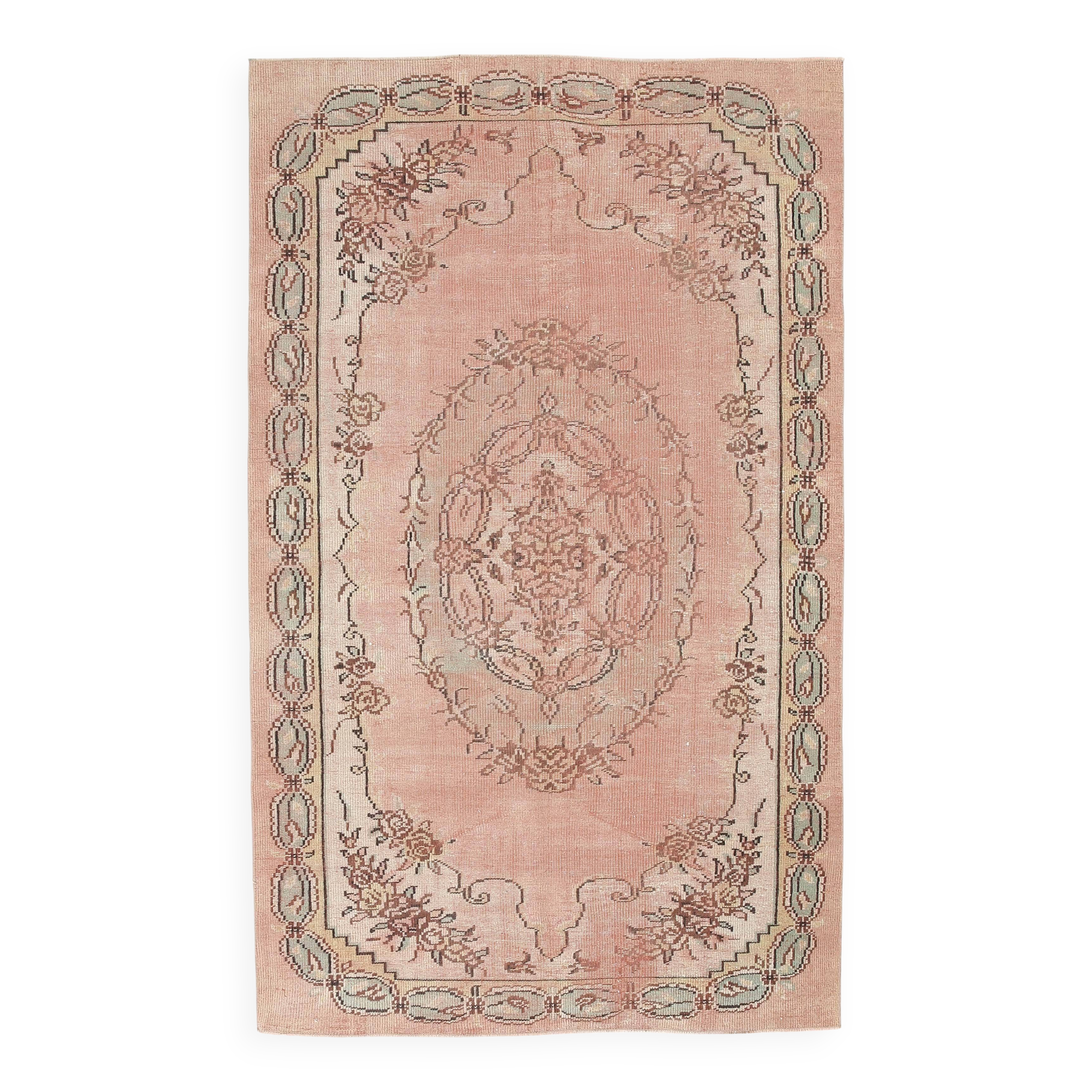 5x9 Copper Brown Oriental Persian Rug 166x273Cm