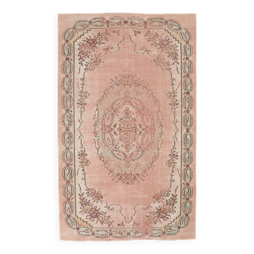 Tapis persan oriental brun cuivré 5x9 166x273 cm