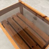 Table basse en pin des années 80