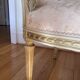 Louis XVI ivory and gold basket bench