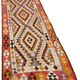 Turkish Handwoven Vintage Herki Kilim 92 cm x 292 cm