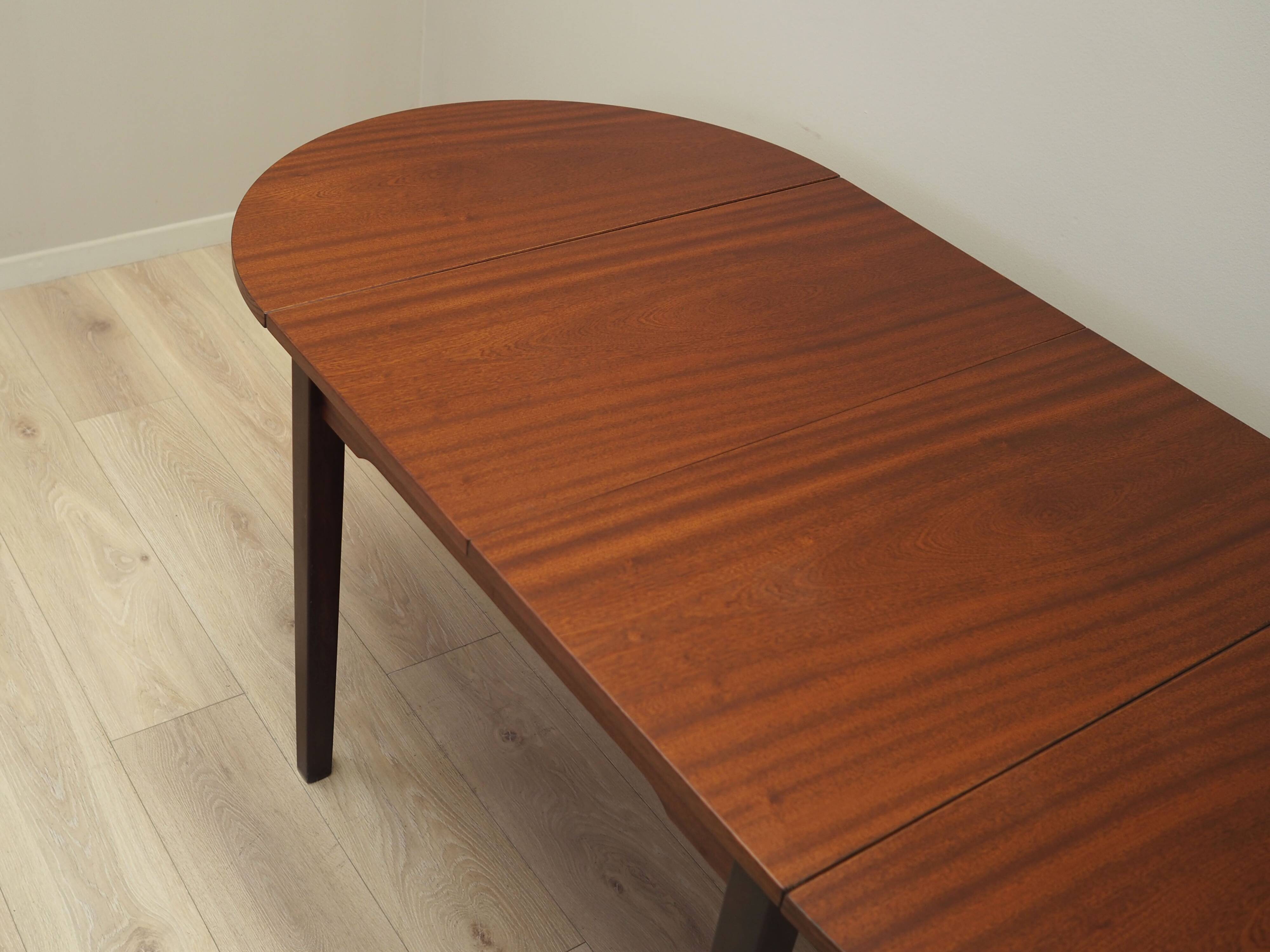 Mahogany table, Danish design, 1970s, production: Denmark