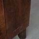 Set of 2 vintage sheepskin armchairs with a characterful appearance