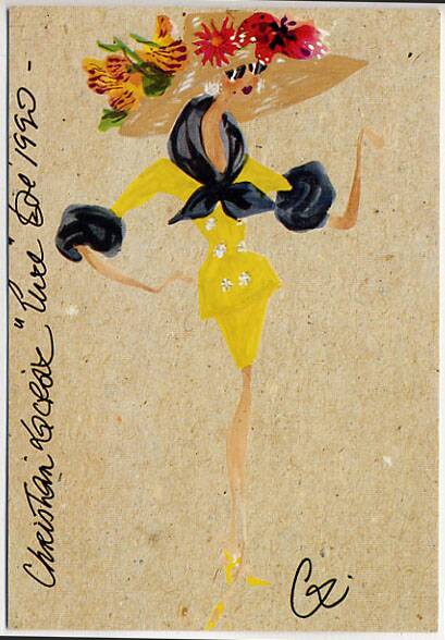 Croquis par Christian Lacroix