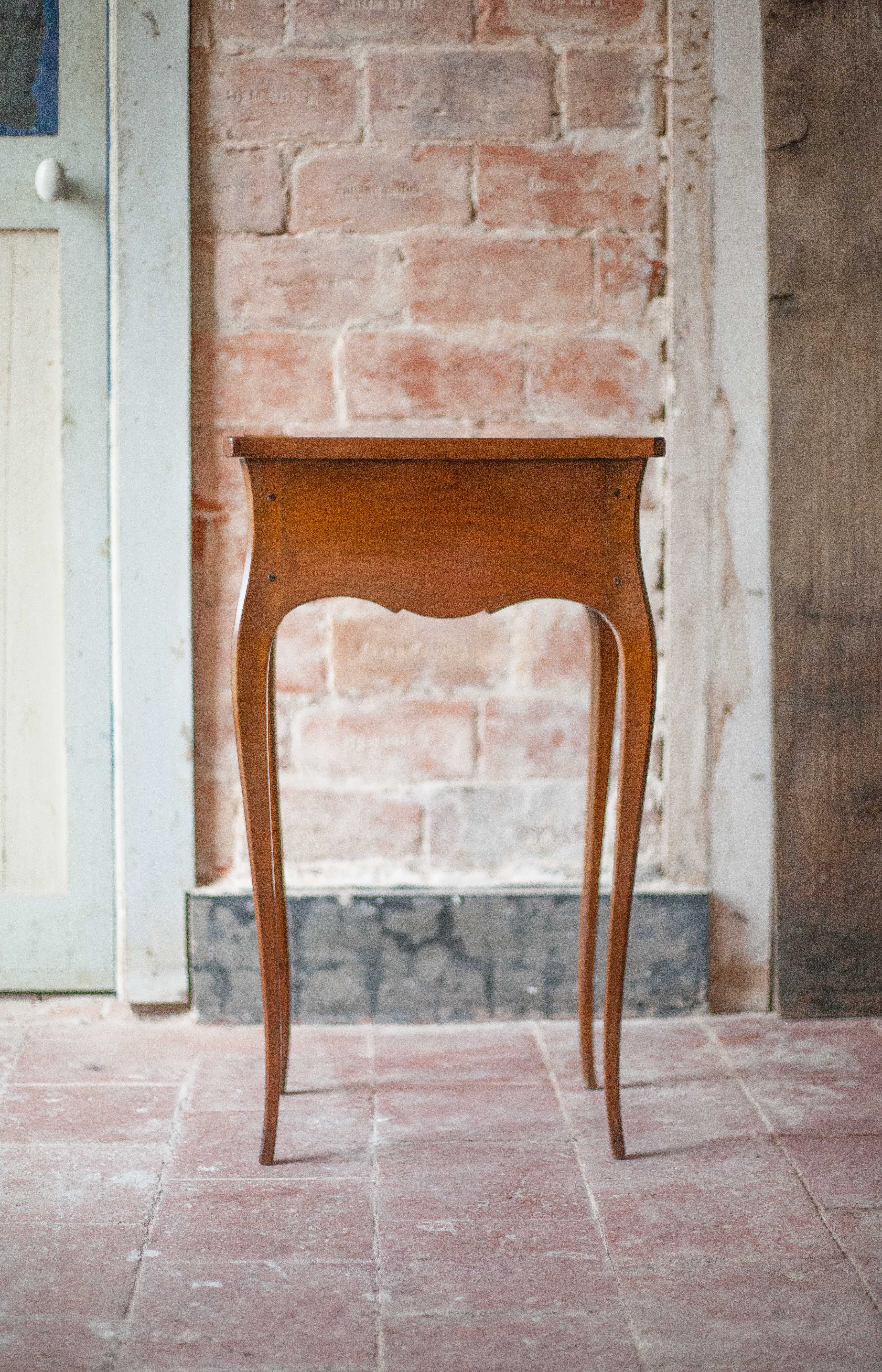 Vintage bedside table, bedside table with 2 drawers, side table, Louis XV.