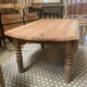 Round farmhouse coffee table