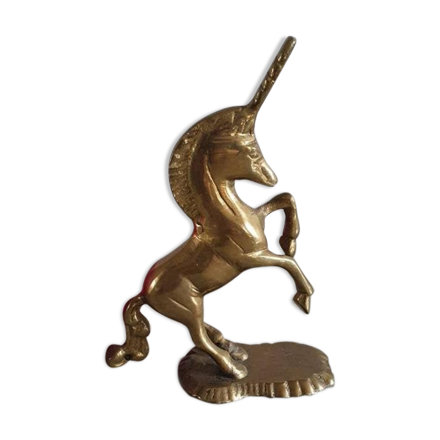 Vintage brass unicorn