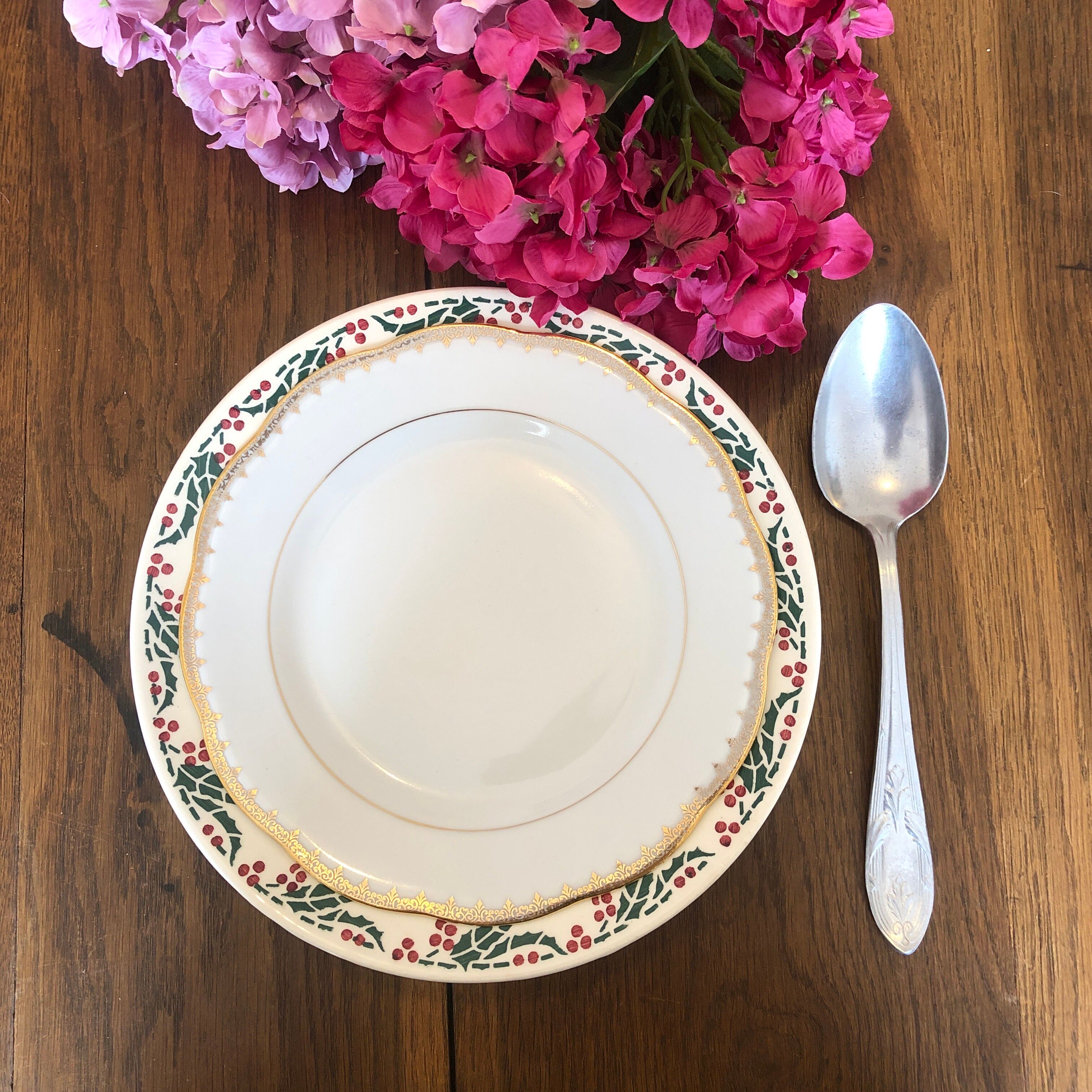 Set of 32 old Aluonickel spoons