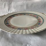 Dessert service 10 plates and a Bernardaud Limoges porcelain cake dish