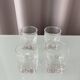 Set of 4 Vintage Brutalist Textured Shot Glasses