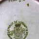 Plat à gâteau Longwy Chevreuse émaux MP Chevallier