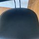 Armchair in black aluminum and leather by Effezeta, 1970