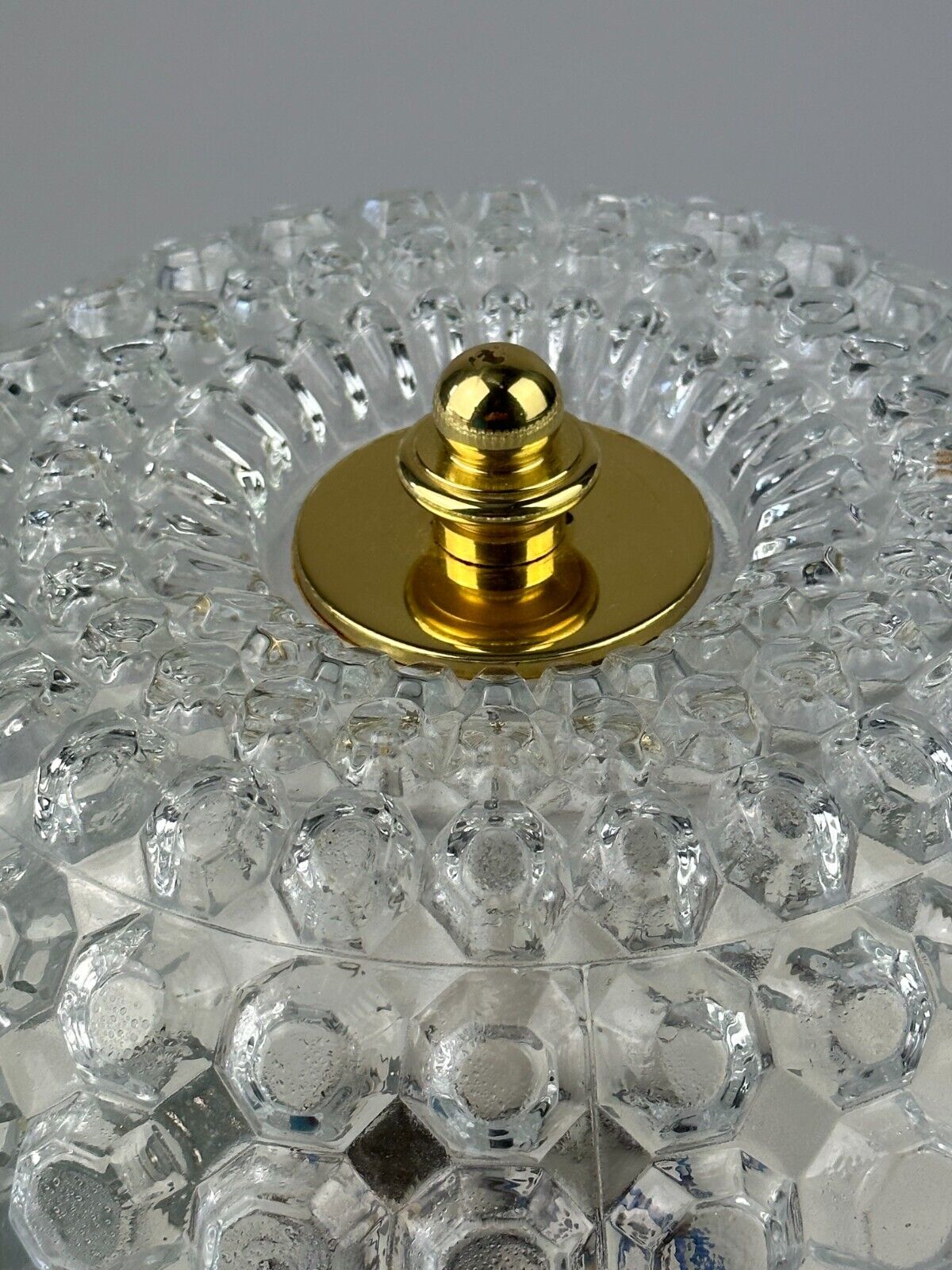 Ceiling light Glashütte Limburg Germany Space Age 60s