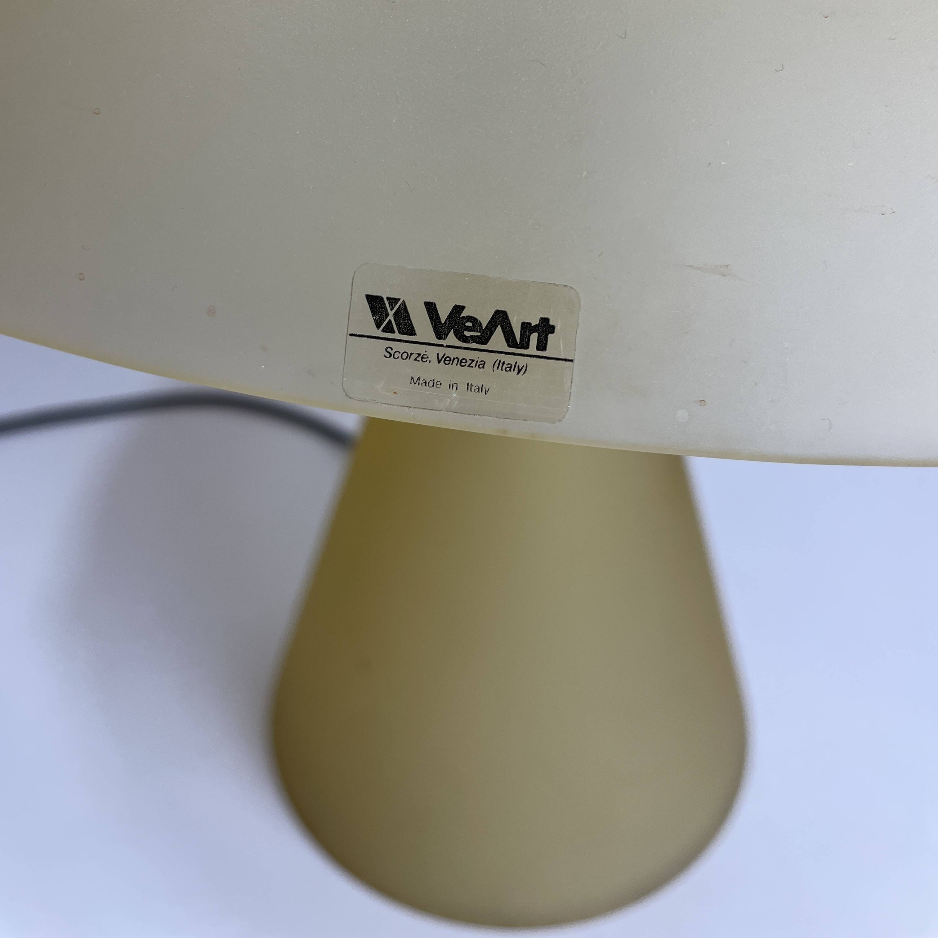 VeArt Murano Table Lamps from 1980'