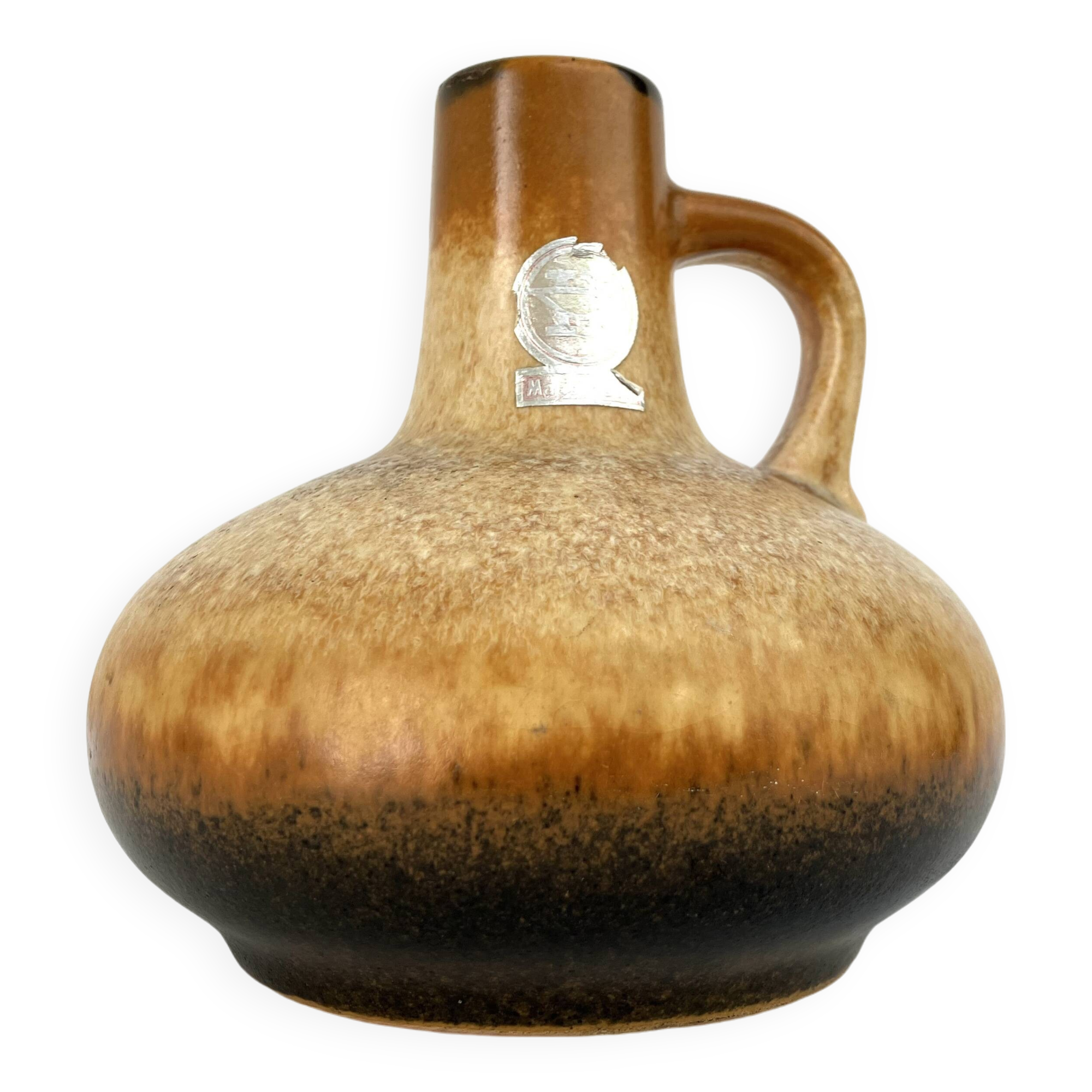 Small ceramic vase by Veb Haldensleben • Made in GDR, East Germany • Vintage 70s