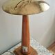 Large nautical lamp in wood and brass from the 80s