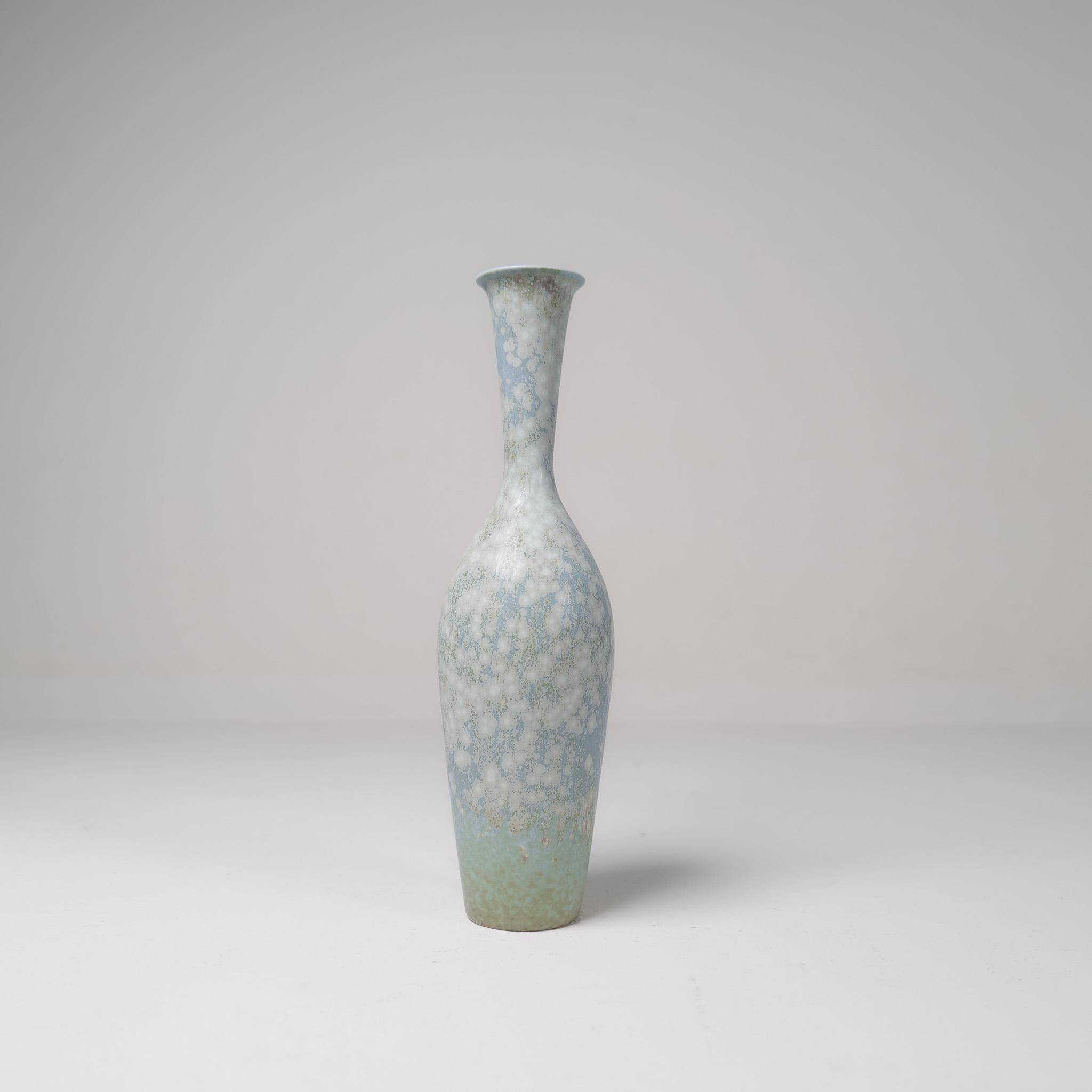 Mid-century modern three-piece ceramic set by Rörstrand, Gunnar Nylund, Sweden, 1950s.