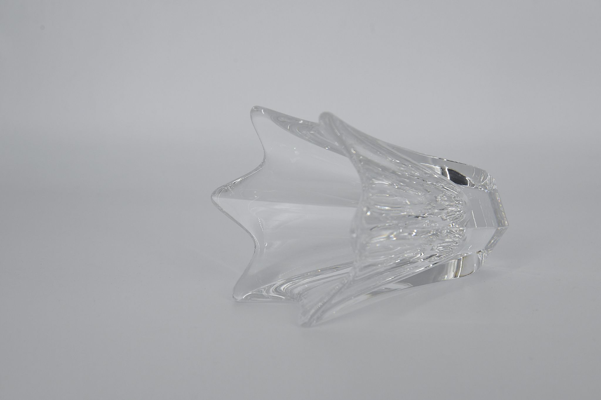 Vintage Scandinavian Crystal Vase Tulip by Jan Johansson for Orrefors, 1970s