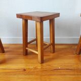 4 vintage 1970s Scandinavian style stools