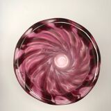Vase en cristal violet/cranberry