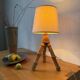 1960s rattan desk or table lamp