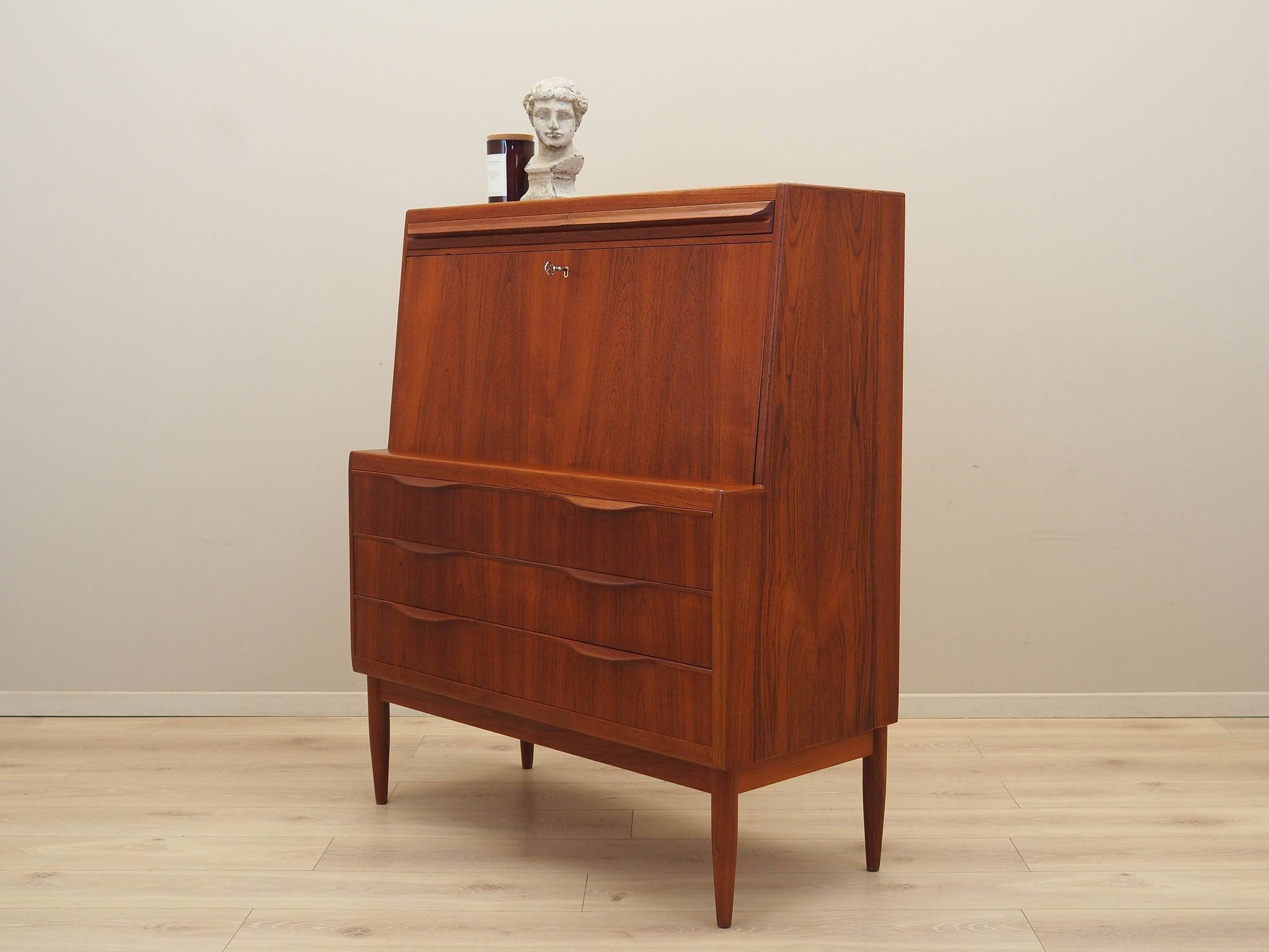 Teak secretary, Danish design, 1960s, designer: Erling Torvits, manufacture
