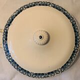Soup tureen and 6 old Longchamp soup plates, Terre de Fer, Marcel model