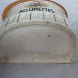 Matchbox in vintage faience