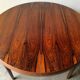 Round extendable table in rosewood 1960s