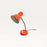 Revised 1970s orange vintage adjustable lamp