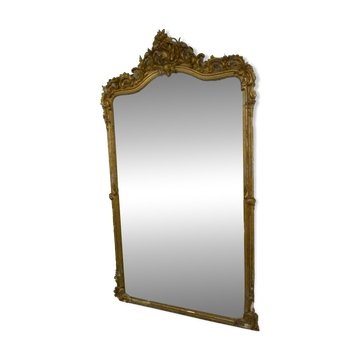 Large golden mirror