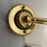 Lot de 10 grandes appliques en laiton et verre de Murano