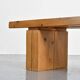 Pine bench from the La Rive residence, Arc 1600, France, circa 1970.