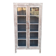 Armoire vitrée en bois ancien blanchi