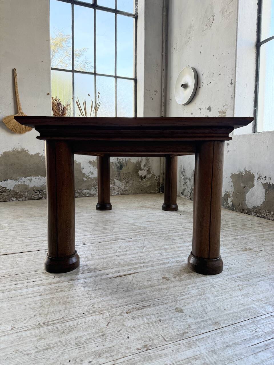 Dudouyt oak dining table 1940