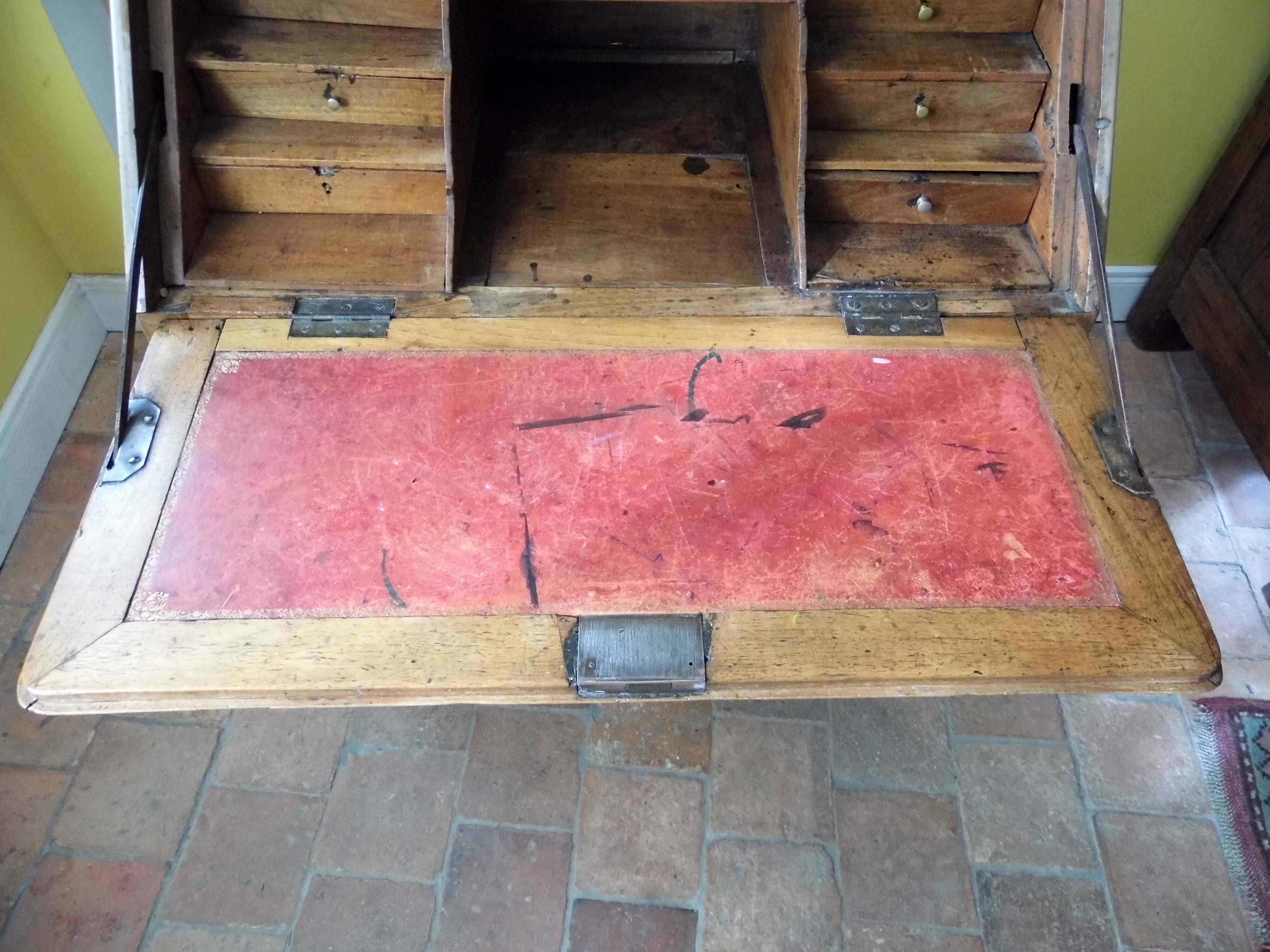 Donkey back office or slope desk, secretary to flap NINETEENTH century Louis XV style