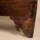 Old solid larch chest with front opening