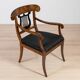 Pair of Biedermeier Armchairs, Germany, 19th Century, Walnut, French Polish