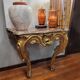 Support console / wall-mounted, carved and gilded wood, Louis XV, 18th century – France