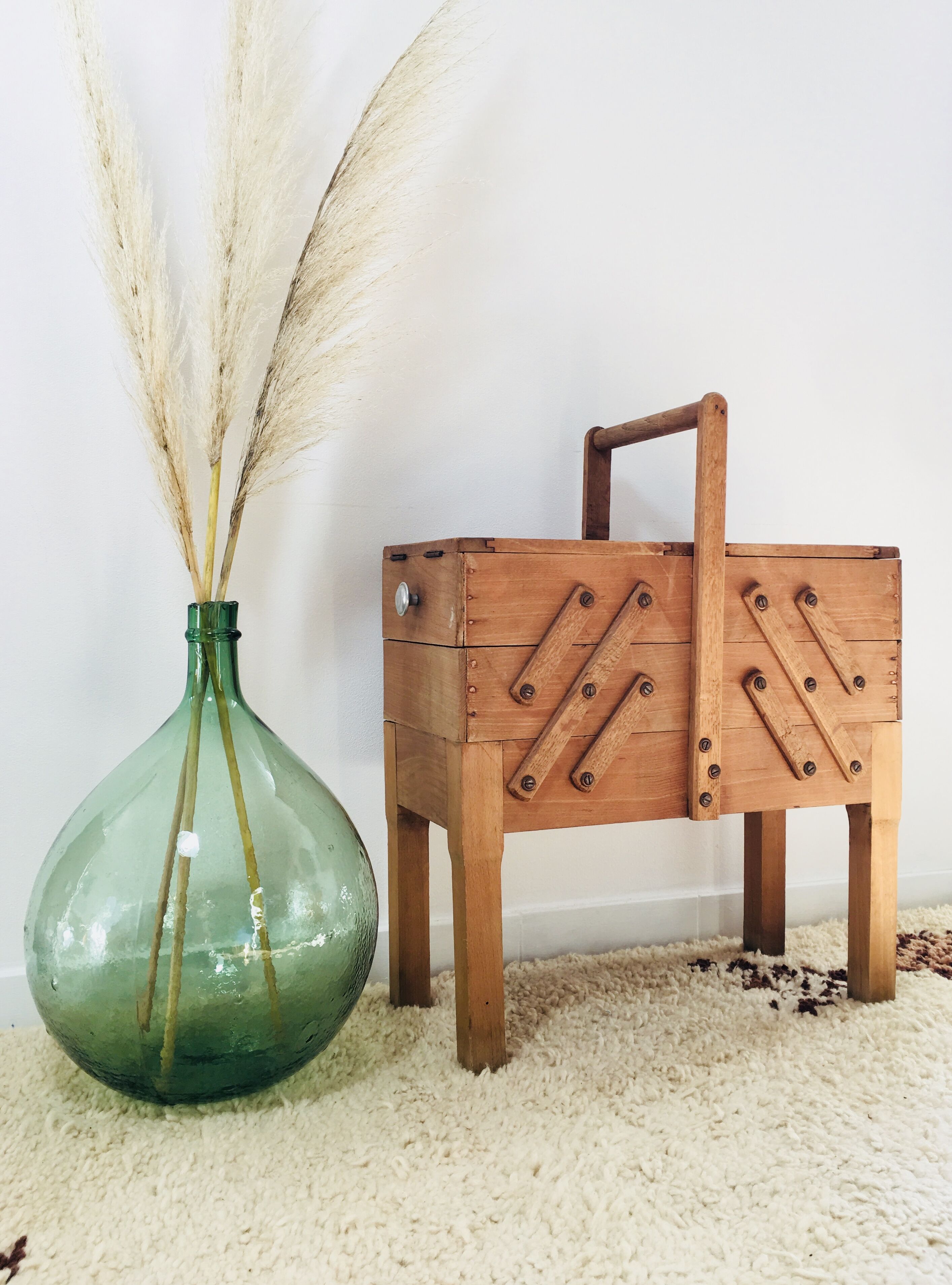 Vintage sewing basket