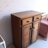 Small vintage wooden sideboard