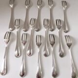 Set of 14 christofle spartour cake forks