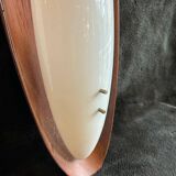 Pair Of Goffredo Reggiani Sconces Original Edition Italy 1960 - Teak And Perspex